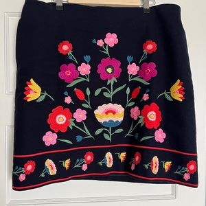 EUC BODEN EMBROIDERED SKIRT
